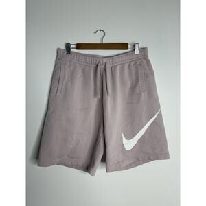Nike Men’s Sportswear Club Fleece Shorts Mauve Purple Size Large Athleisure
